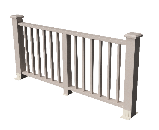 Декоративное ограждение ДПК GRINDERDECO Альма в цвете выбеленый дуб купить в Нижнем Новгороде