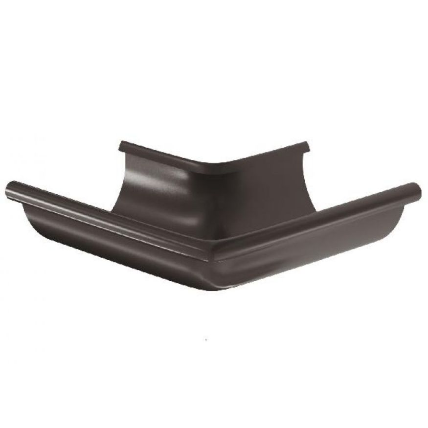 Угол желоба внешний 90°, Aquasystem, RR 32 Темно-коричневый 125/90 купить в Нижнем Новгороде