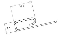 Финишная планка Tecos Ardennes, Цвет светло-салатовый купить в Нижнем Новгороде