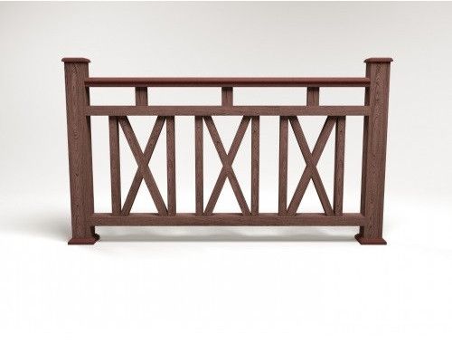 Ограждение из ДПК FG3 коричневое купить в Нижнем Новгороде