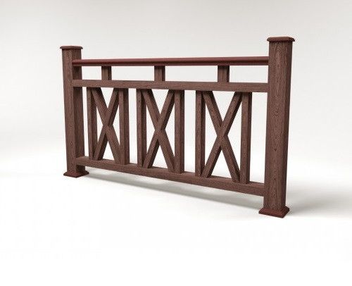 Ограждение из ДПК FG3 коричневое купить в Нижнем Новгороде