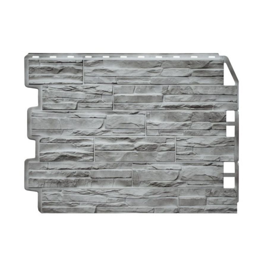 Фасадная панель Fineber, Скол 3D, Светло-серый цвет купить в Нижнем Новгороде