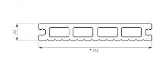 Террасная доска WOODVEX Select из ДПК в цвете Терракота купить в Нижнем Новгороде