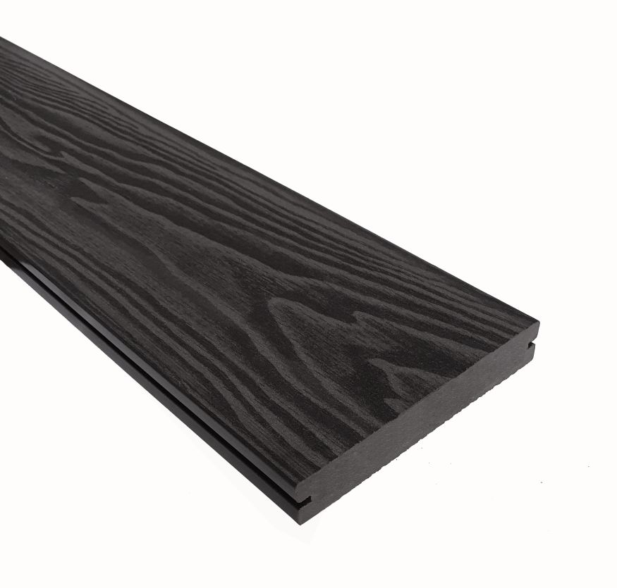 Террасная доска ДПК Terrapol Смарт 3D (полнотелая с пазом) Черное дерево купить в Нижнем Новгороде
