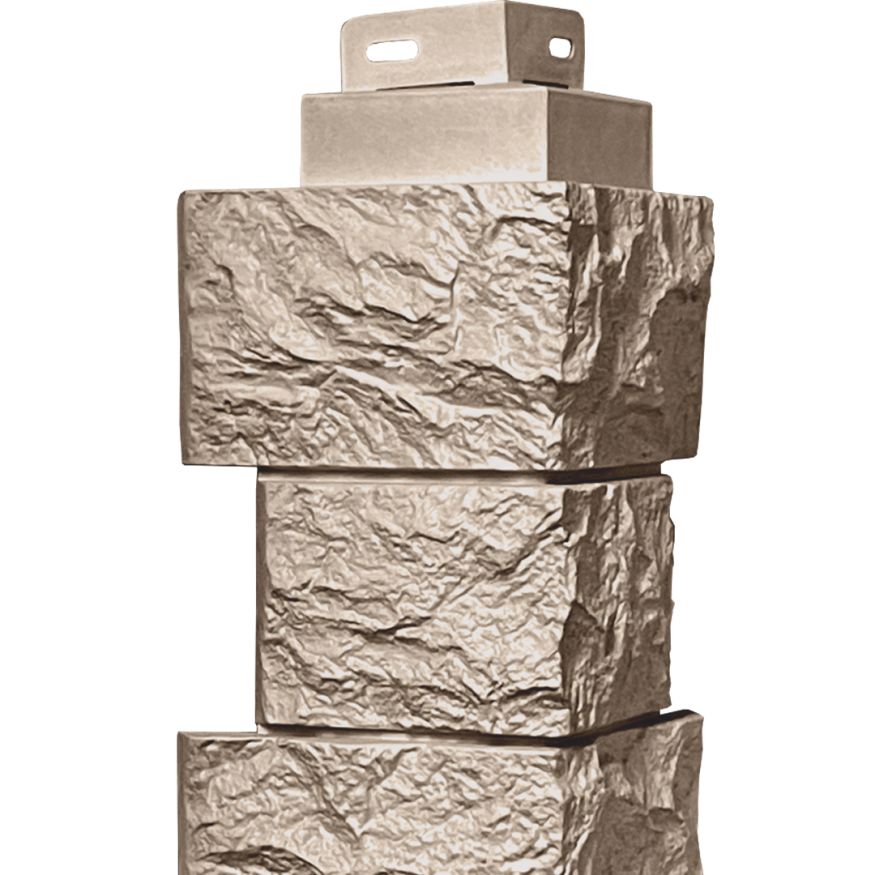 Наружный угол FineBer Дикий камень, Песочный купить в Нижнем Новгороде