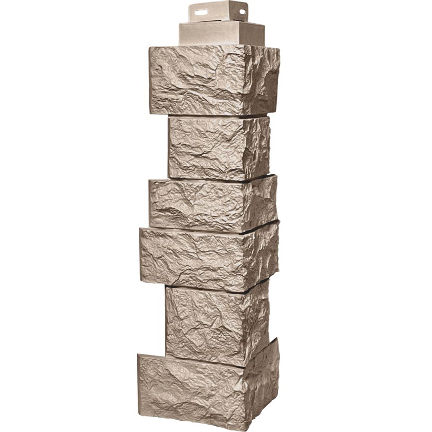 Наружный угол FineBer Дикий камень, Песочный купить в Нижнем Новгороде