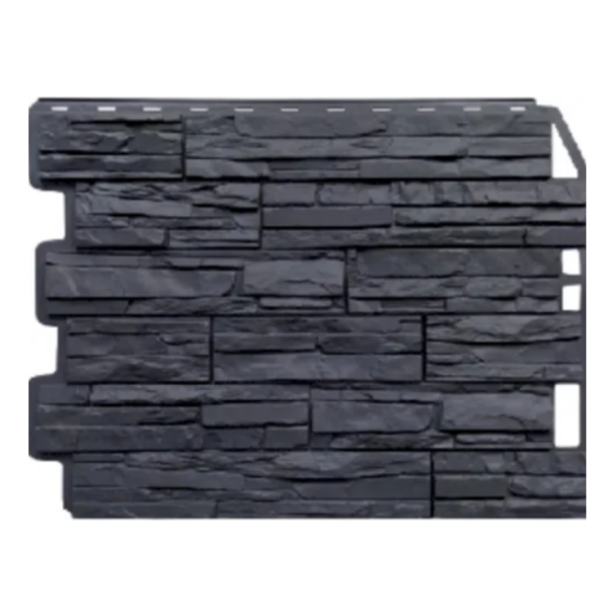 Фасадная панель Fineber, Скол 3D, Цвет: Асфальт купить в Нижнем Новгороде