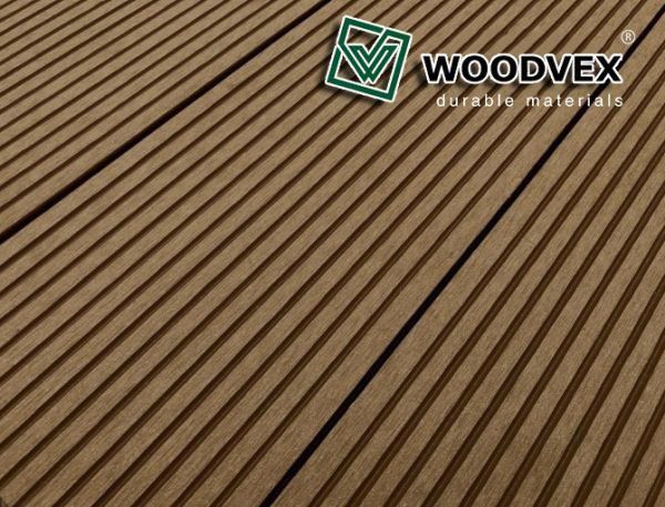 Террасная доска WOODVEX Select из ДПК темно-коричневого цвета купить в Нижнем Новгороде