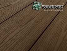 Террасная доска WOODVEX Select из ДПК темно-коричневого цвета