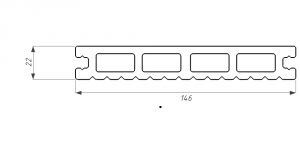 Террасная доска WOODVEX Select из ДПК темно-коричневого цвета купить в Нижнем Новгороде