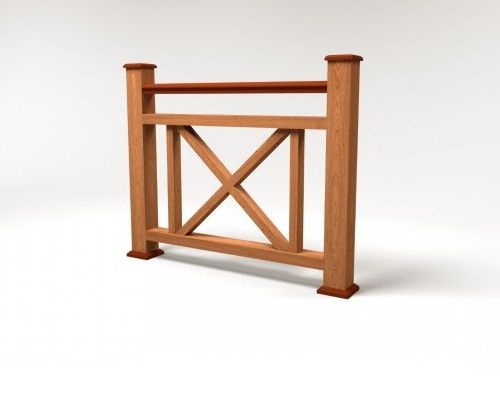 Ограждение из ДПК FG2 терракотового цвета купить в Нижнем Новгороде