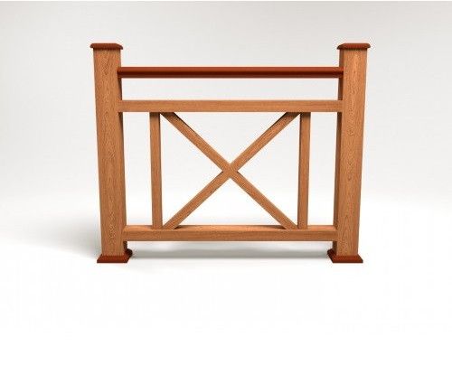 Ограждение из ДПК FG2 терракотового цвета купить в Нижнем Новгороде