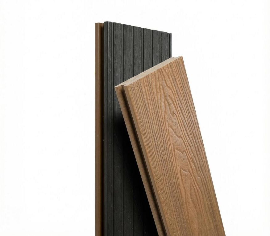 Террасная доска Экодекинг Скай коэкструзия полнотелая, Тик купить в Нижнем Новгороде