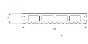 Террасная доска из ДПК WOODVEX Select в цвете Венге купить в Нижнем Новгороде