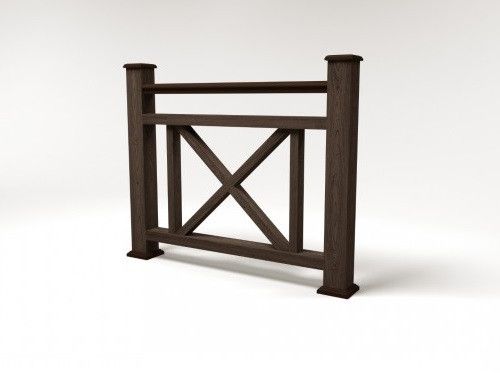 Ограждение из ДПК FG2 цвета венге купить в Нижнем Новгороде