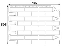 Фасадная панель FineBer, Баварский кирпич, Терракота
