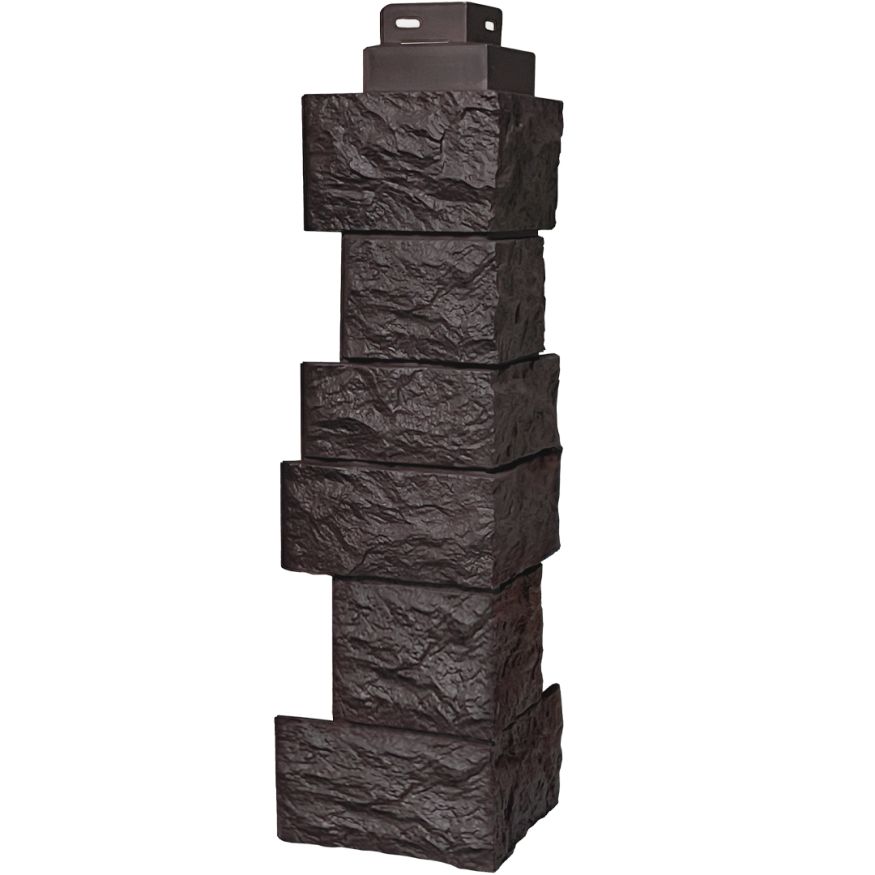 Наружный угол FineBer Дикий камень, Коричневый купить в Нижнем Новгороде