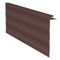 Коричневая J-фаска (ветровая, карнизная планка) для сайдинга купить в Нижнем Новгороде
