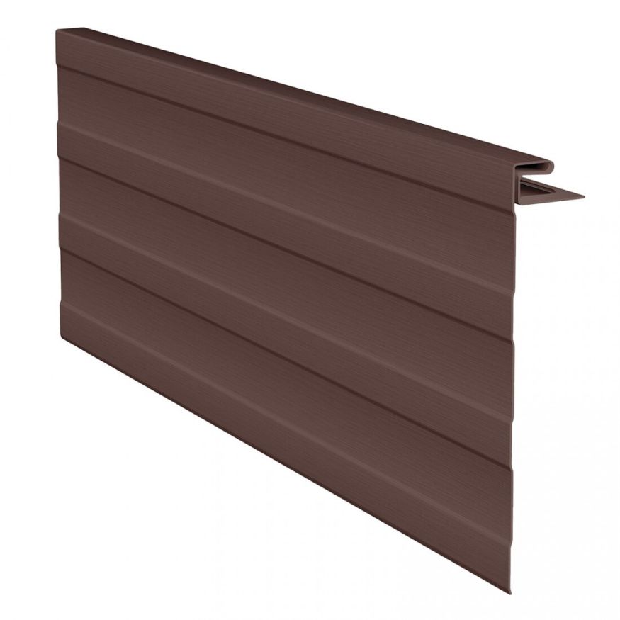 Коричневая J-фаска (ветровая, карнизная планка) для сайдинга купить в Нижнем Новгороде