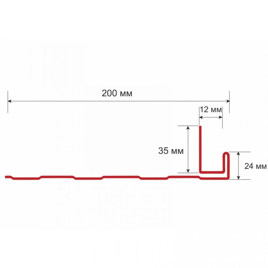 Коричневая J-фаска (ветровая, карнизная планка) для сайдинга купить в Нижнем Новгороде